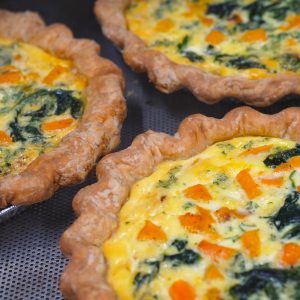Spinach, Ramp and Swiss Quiche